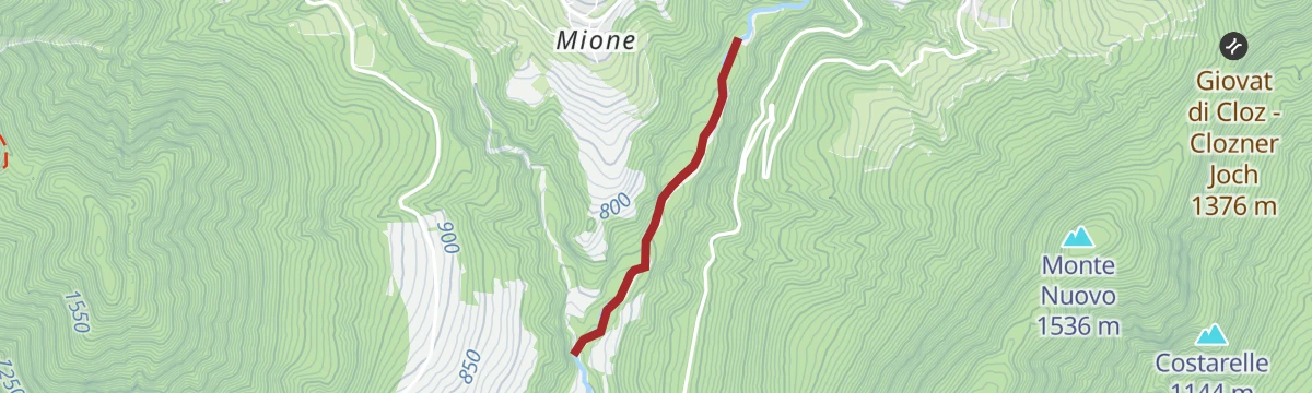 Route map: Torrente Pescara P